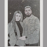 Tablou personalizat cu sclipici