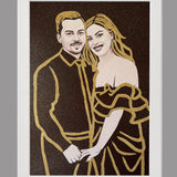 Tablou personalizat cu sclipici