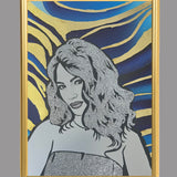 Tablou foita aur si sclipici