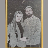 Tablou personalizat cu sclipici