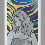 Tablou foita aur si sclipici