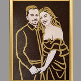 Tablou personalizat cu sclipici