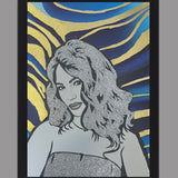 Tablou foita aur si sclipici