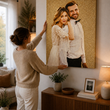 tablouri personalizate cu sclipici colorat