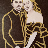 Tablou personalizat cu sclipici