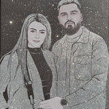 Tablou personalizat cu sclipici