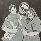 Tablou personalizat cu sclipici