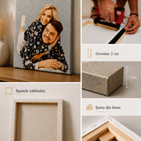 tablouri personalizate cu sclipici colorat
