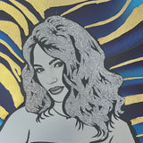 Tablou foita aur si sclipici